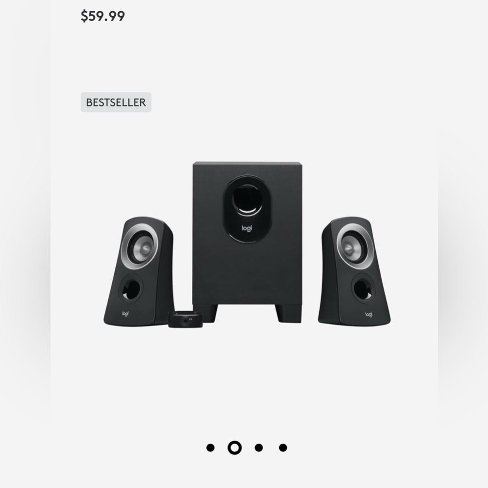 Logitech Z313 Black Speaker System w/Subwoofer Set - Picture 2 of 10